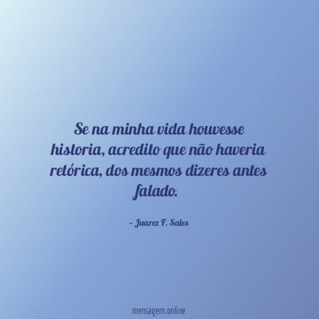 Se na minha vida houvesse historia