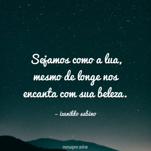 Sejamos como a lua