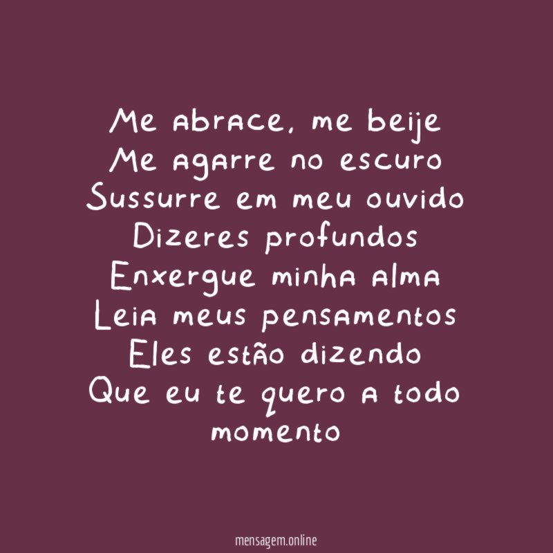 Me abrace