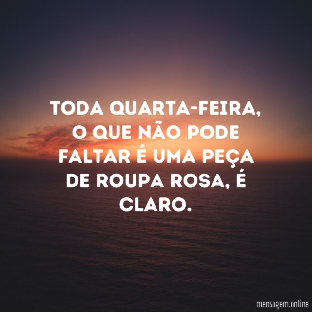 Não pode faltar