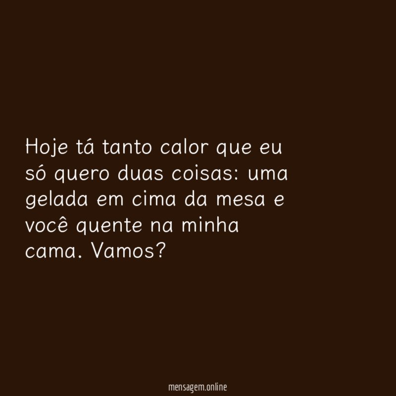 Gelado x quente