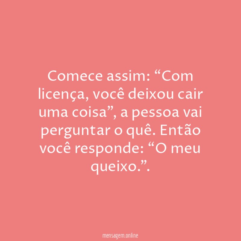 De queixo caído