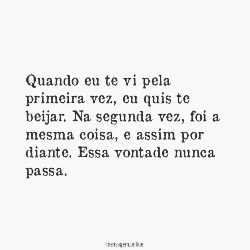 Vontade de você