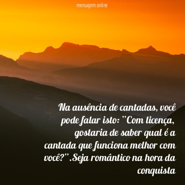 Cantada feita para você