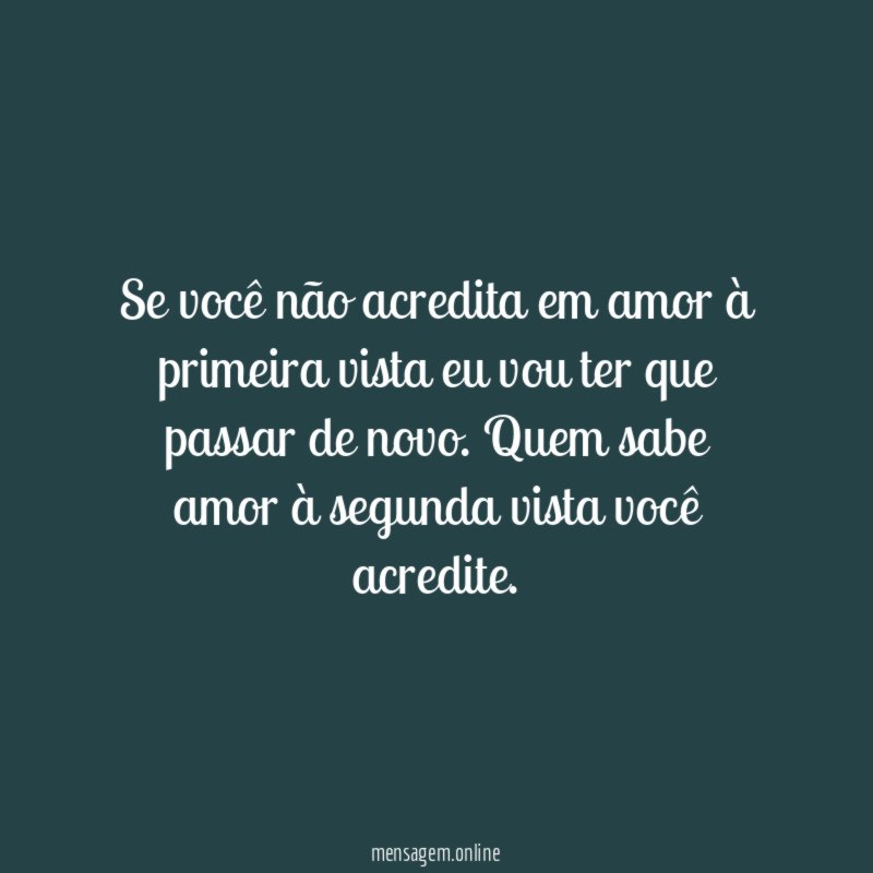 Amor à segunda vista