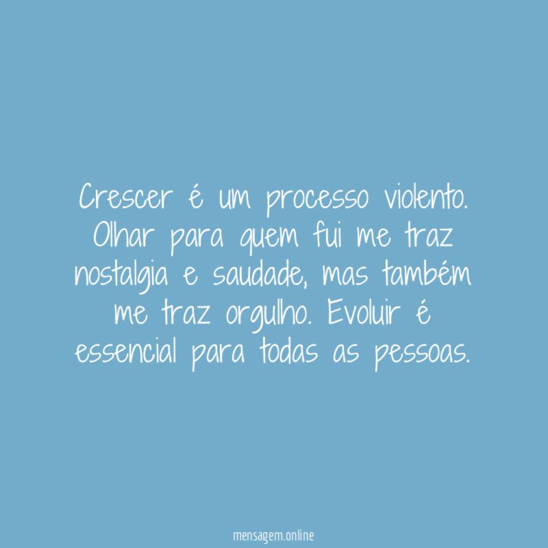 Hoje sou diferente