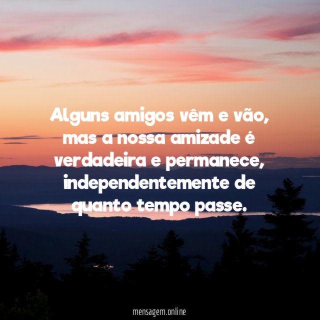 A amizade permanece