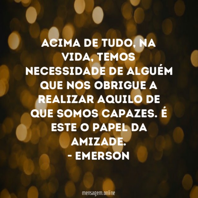 Papel da amizade