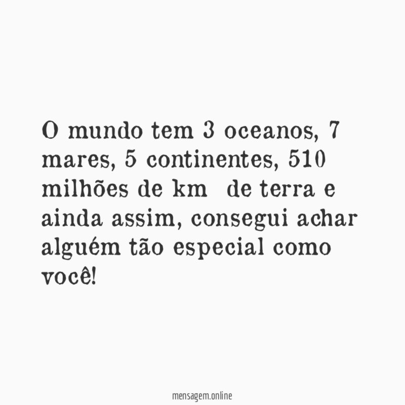 Você é especial