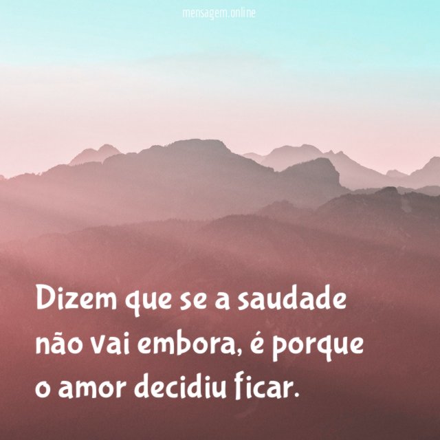 O amor decidiu ficar