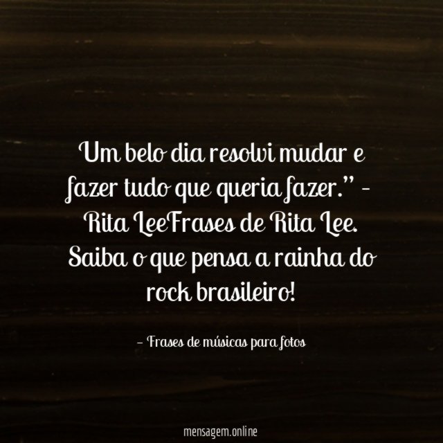 Resolvi mudar