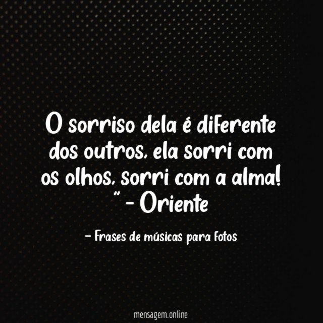 O sorriso dela