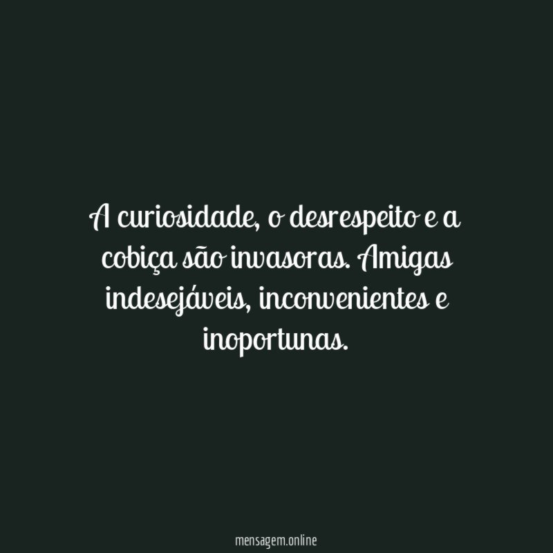 A curiosidade