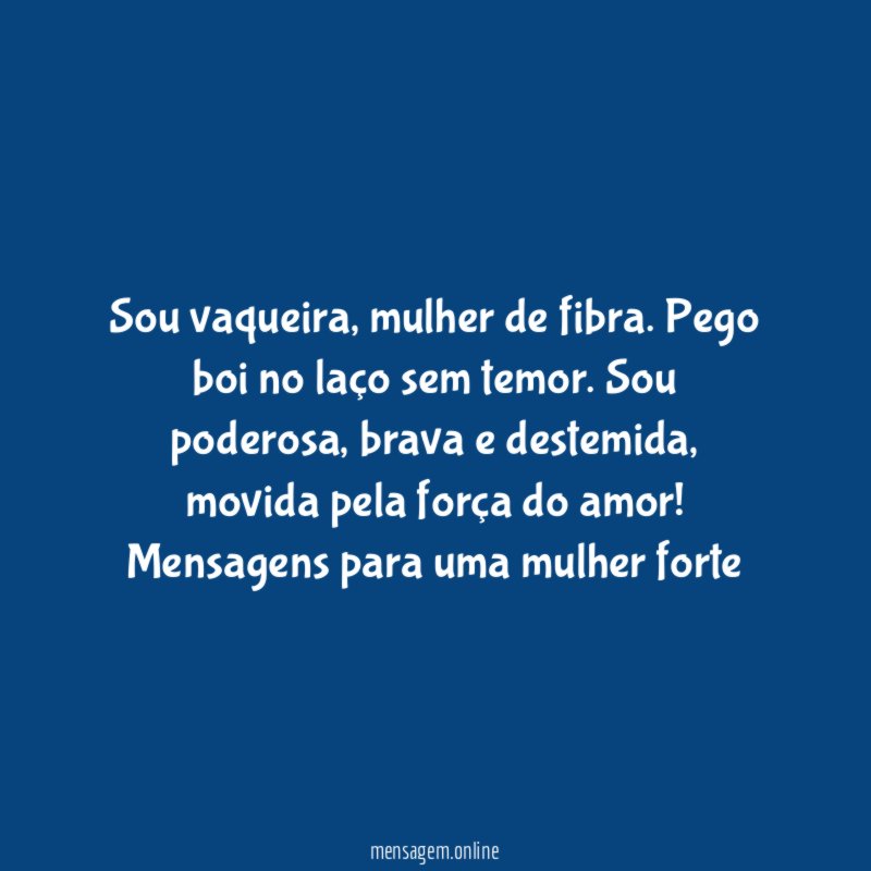 Sou vaqueira