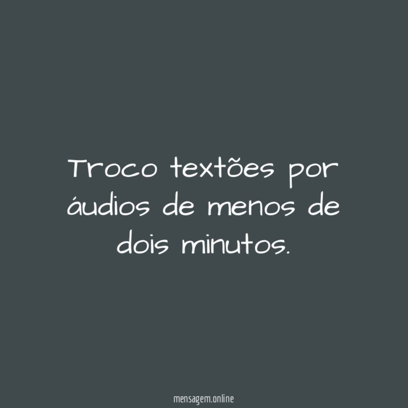 Uma troca justa