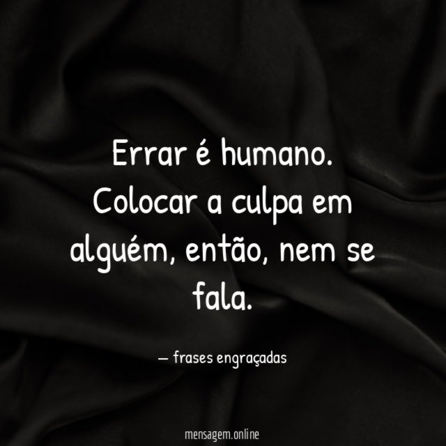 Errar é humano