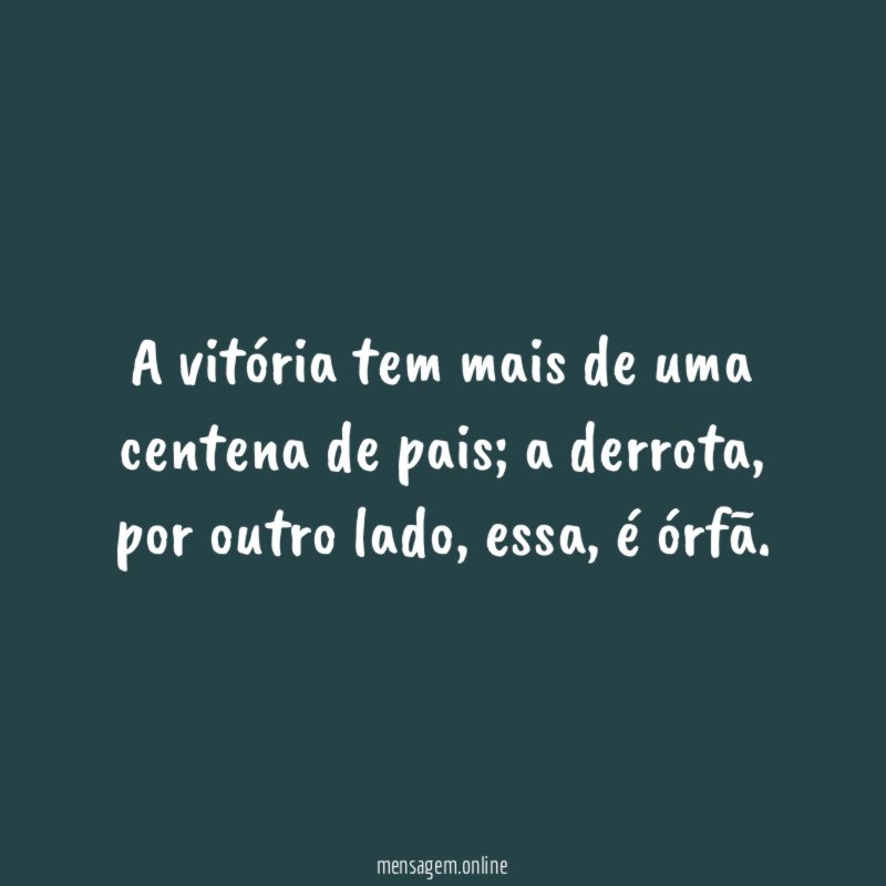 Vitória X Derrota