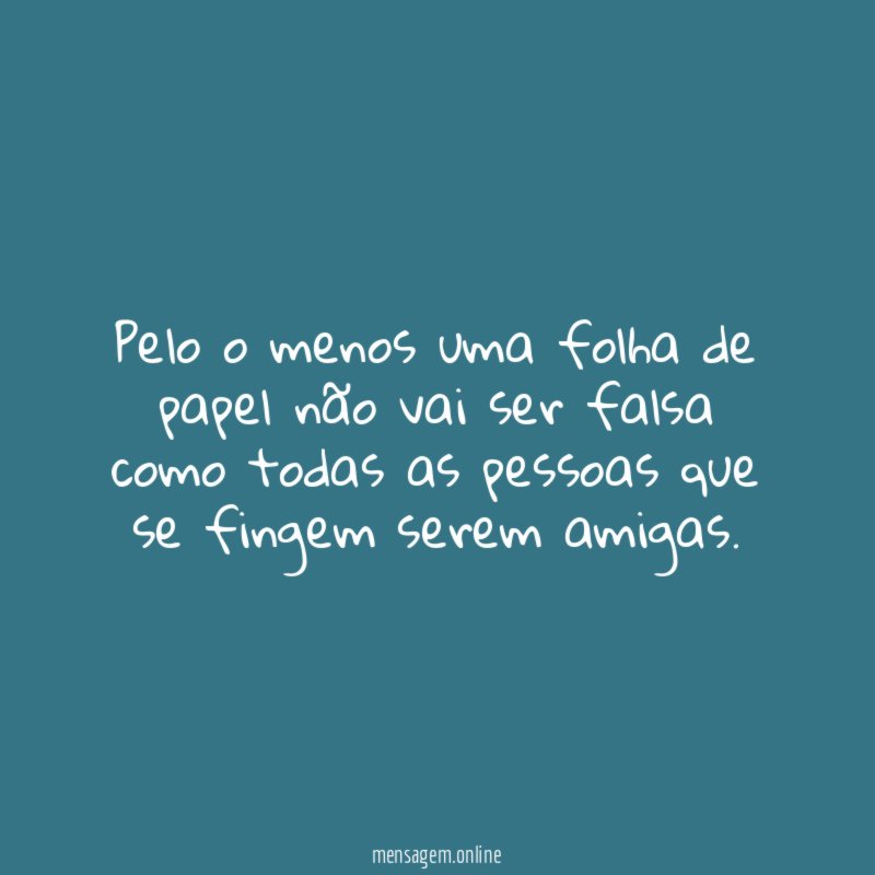 Pelo o menos uma folha de papel não