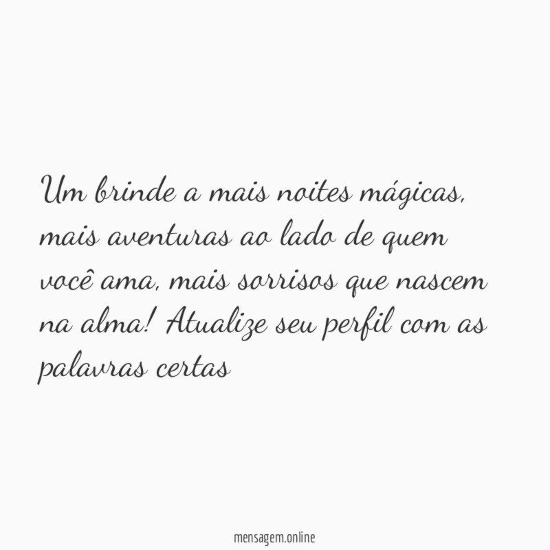 Um brinde