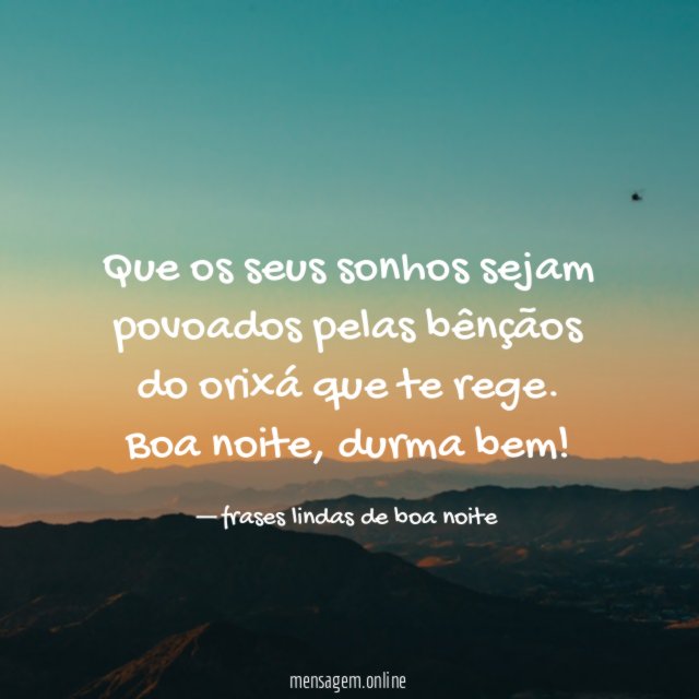 O seu orixá