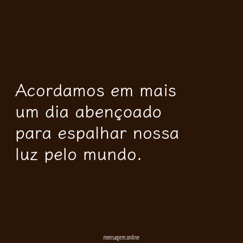 Bom dia
