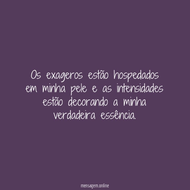 Ser intensa!