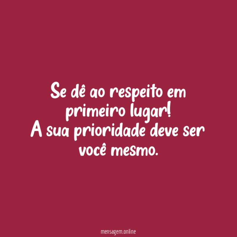 Sua prioridade
