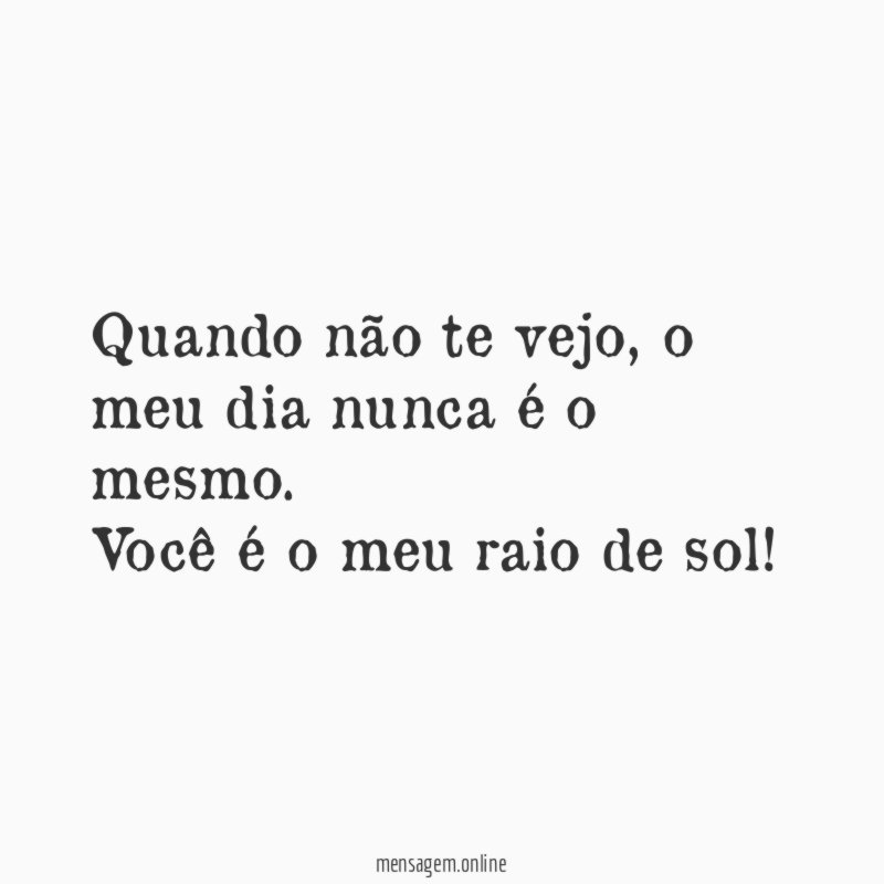 Meu raio de sol