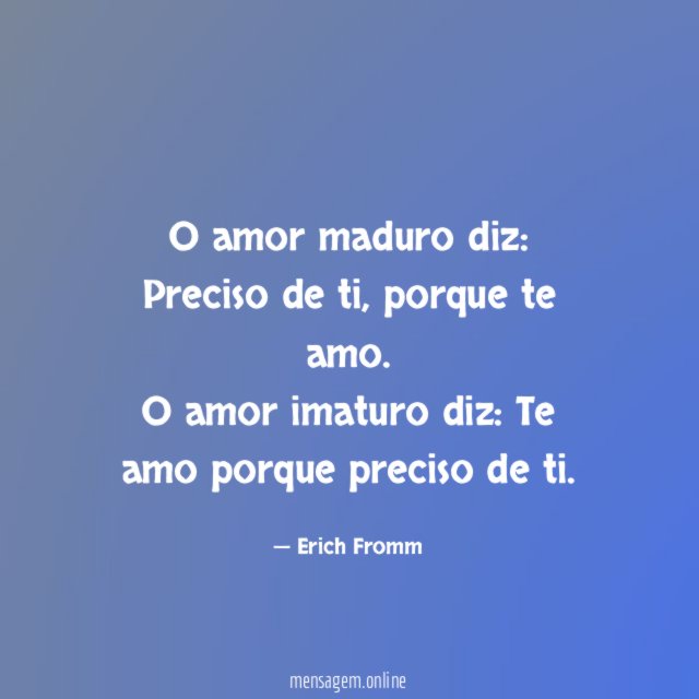 Maduro e Imaturo