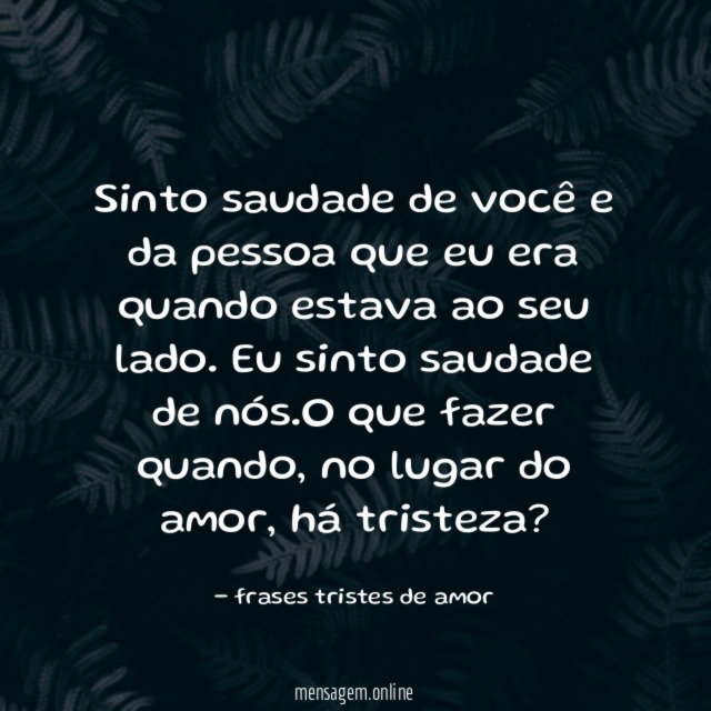 Saudade de nós