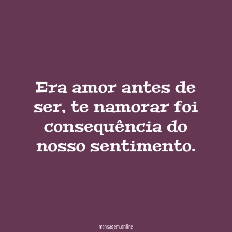 Agora é