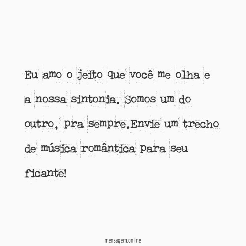 Nossa sintonia
