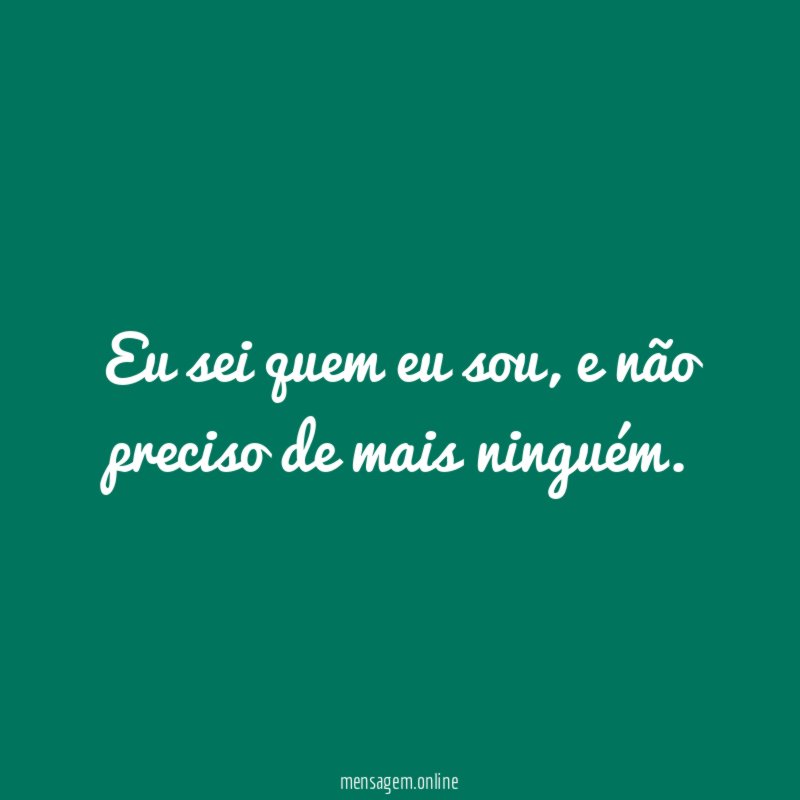 Não preciso