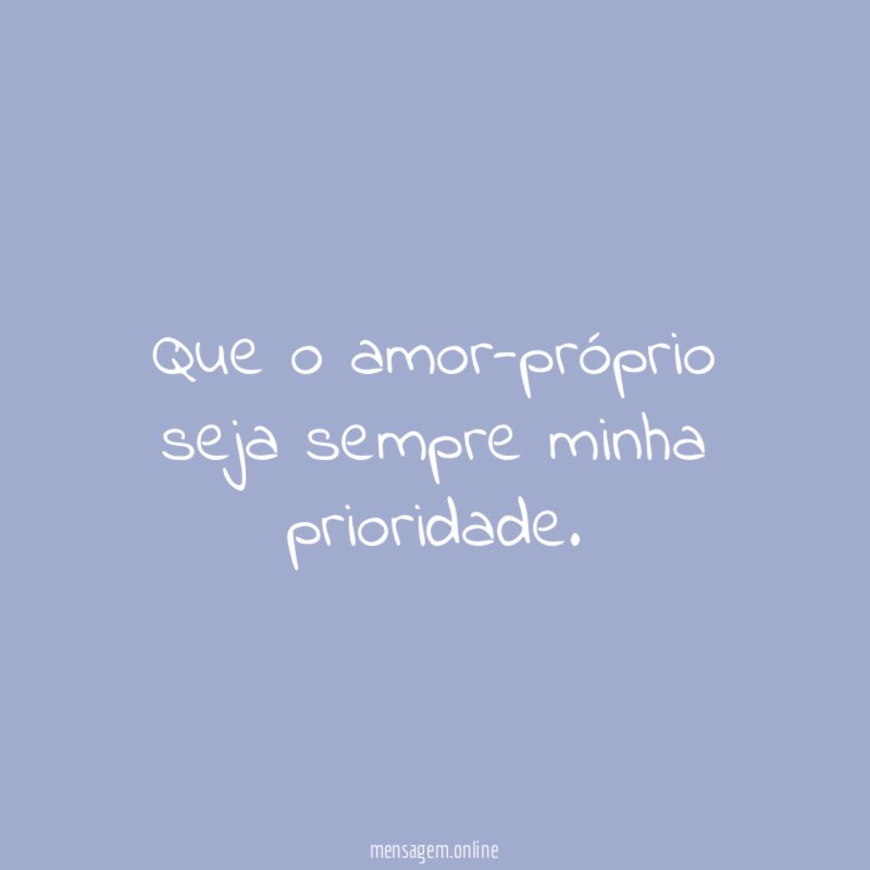 Minha prioridade