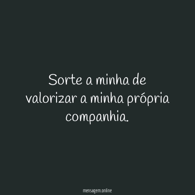Minha própria companhia