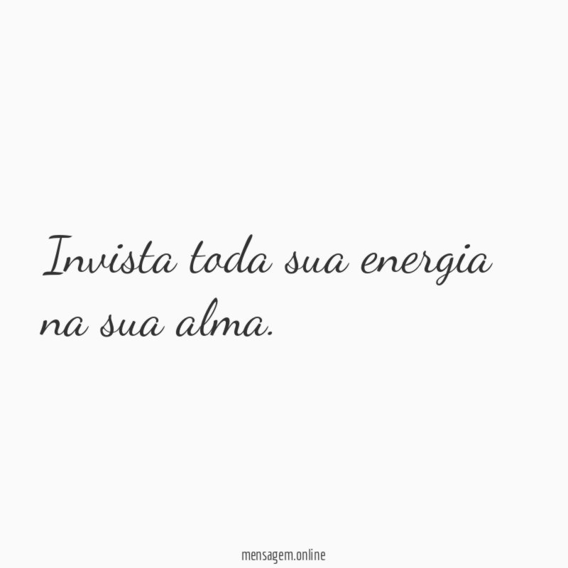 Sua alma merece