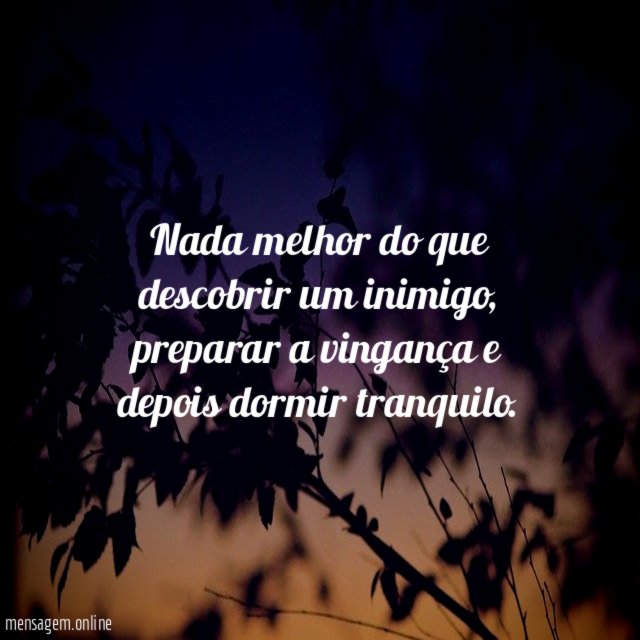 Nada melhor do que descobrir um inimigo