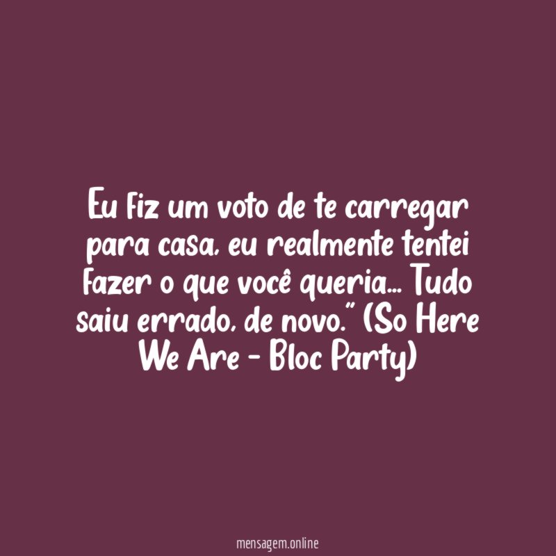 Fiz um voto