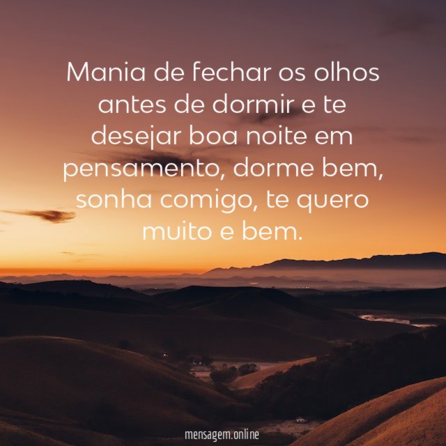 Mania de fechar os olhos antes de dormir