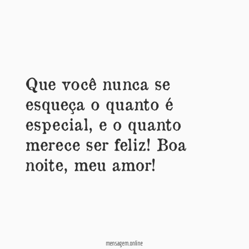 Você merece ser feliz