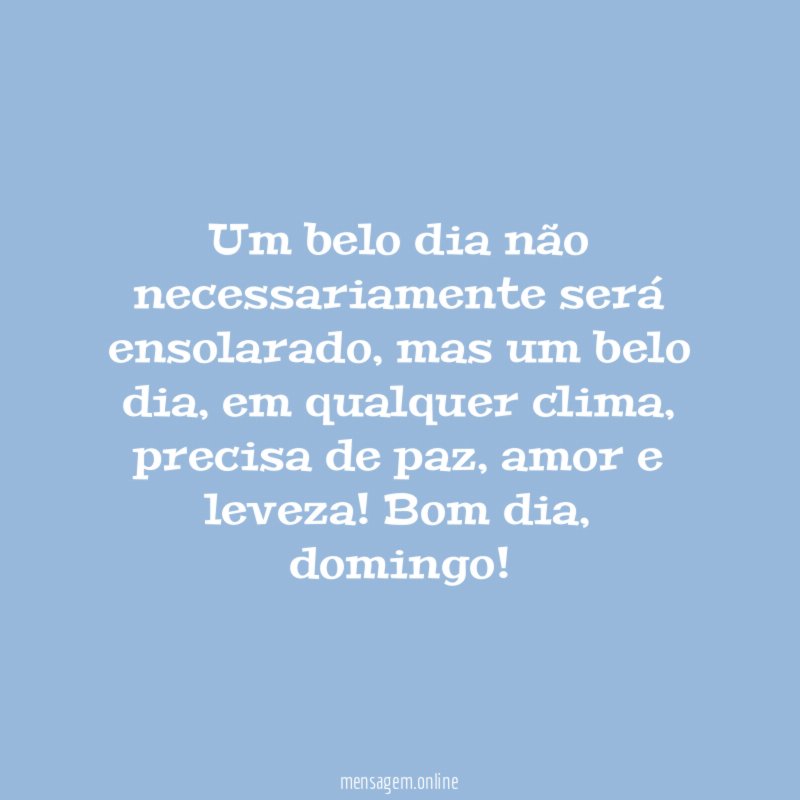 Um belo dia