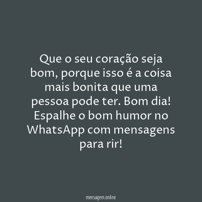 Bom coração