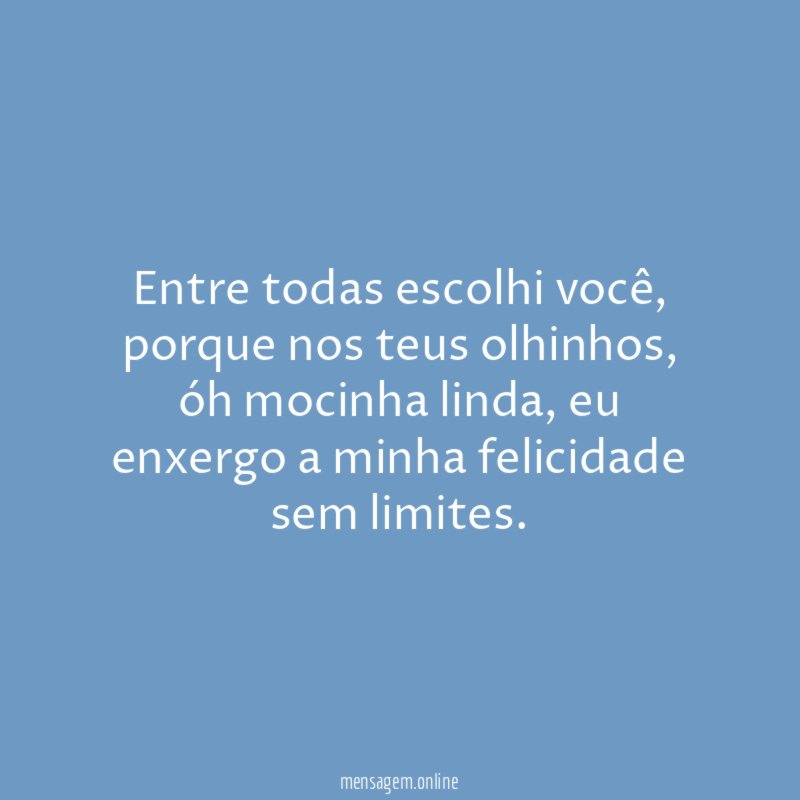 Entre todas escolhi você