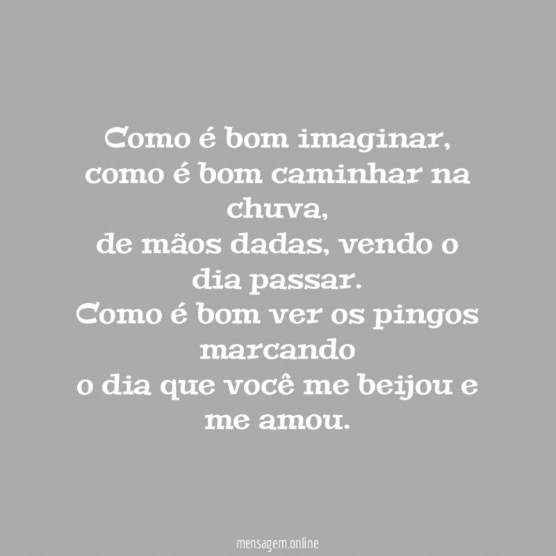 Como é bom imaginar