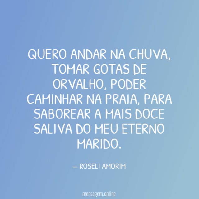 QUERO ANDAR NA CHUVA