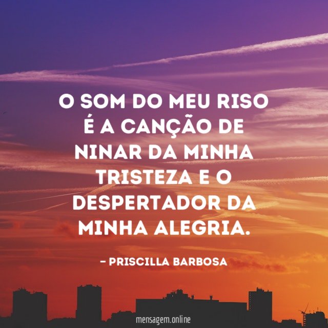 O som do meu riso é a canção