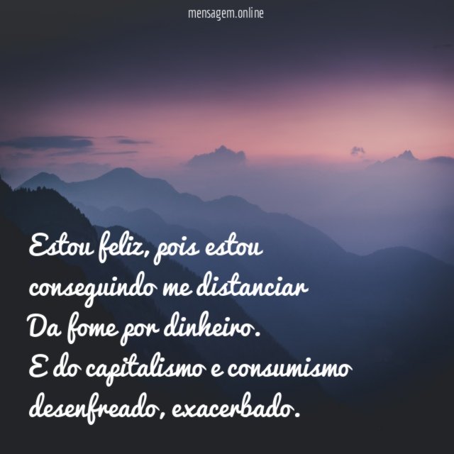 Estou feliz