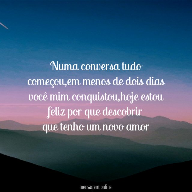 Numa conversa tudo começou