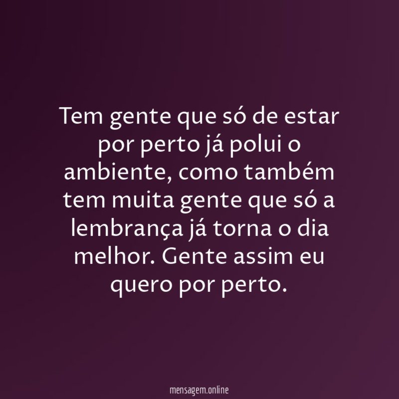 Tem gente…