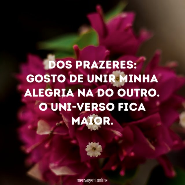 Dos prazeres